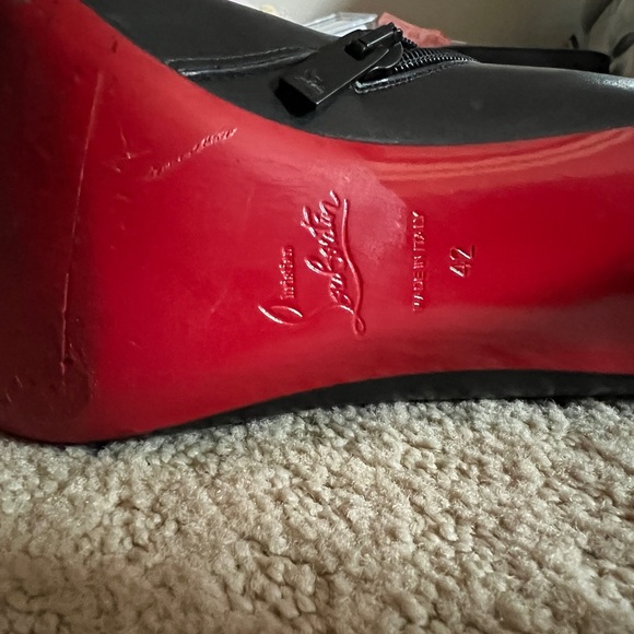 Christian Louboutin Black Heeled Booties - Picture 7 of 10